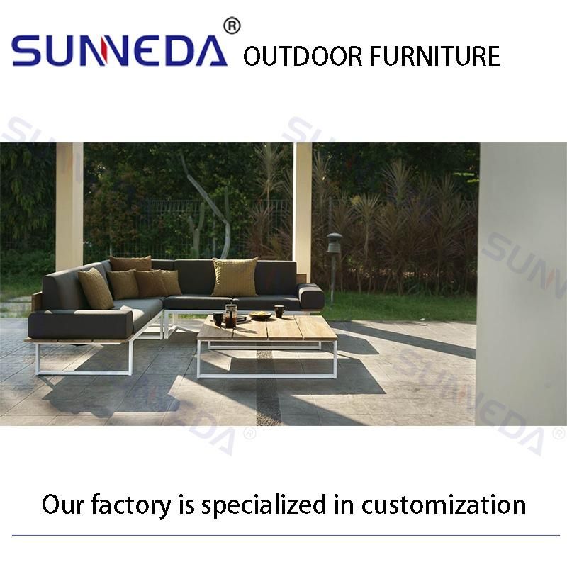 Modern Design Aluminum Outdoor Sofa Aluminum Garden Furniture Sofa