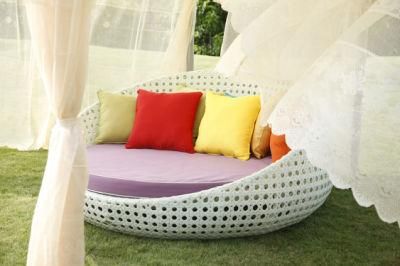 Hot Sale Customize Modern Darwin Foshan Round Outdoor Patio Bed with Canopy Daybed