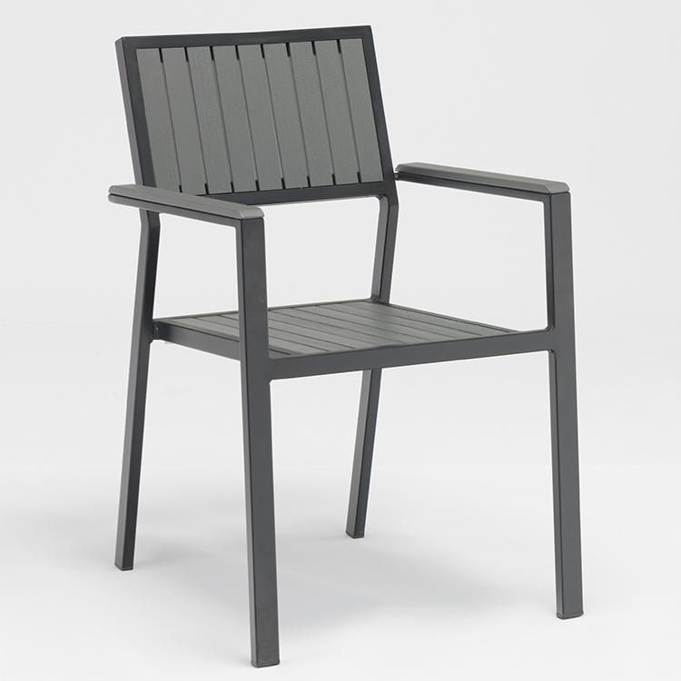 All Aluminum Chair Outdoor Garden Patio Comercial Cafe Stacker Chair