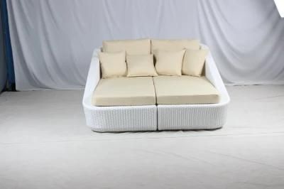 Factory Custom Outdoor Patio Leisure Rattan Sofa Daybed Garden Furniture Outdoor Couch Daybed