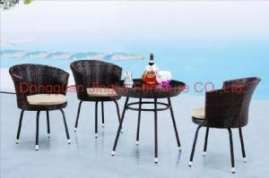 Iron Frame Rattan Outdoor Garden Dining Set (JJ-S473)