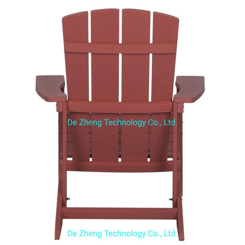 Outdoor Polywood Beach Adirondack Chair Hotel Pool and Balcony Chaise Lounge with Grain Touch