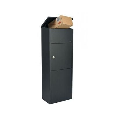 Lockedd Parcel Size Mailbox with Post Residential Big Mail Drop Box at Porch