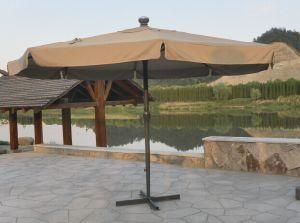 Big LED Light Umbrella with Crank- Garden Big Outdoor Umbrella