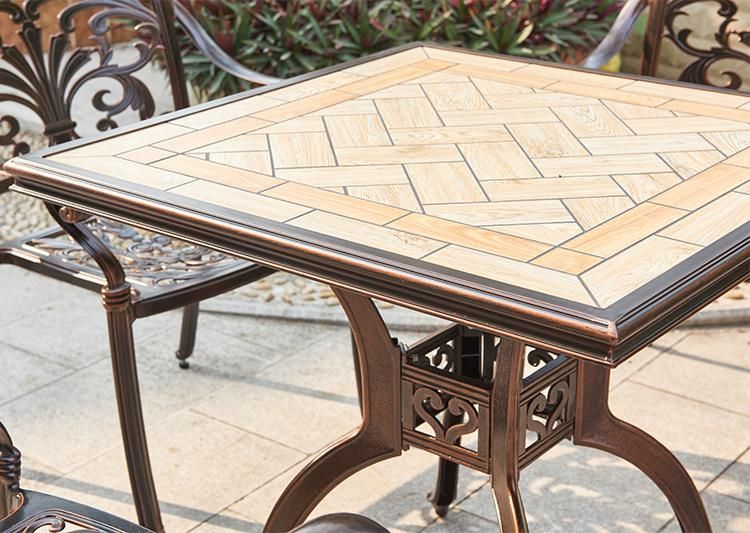 Aluminum Cast Garden Small Furniture Outdoor Luxury Patio Set From China