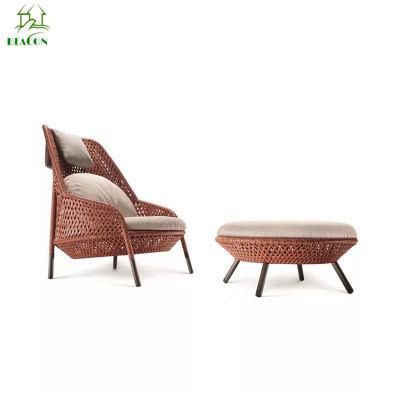 Outdoor Garden Lounge Sofa High Back Rattan Leisure Chair
