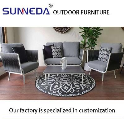 Outdoor Three Person Seat Sofa with Cushion