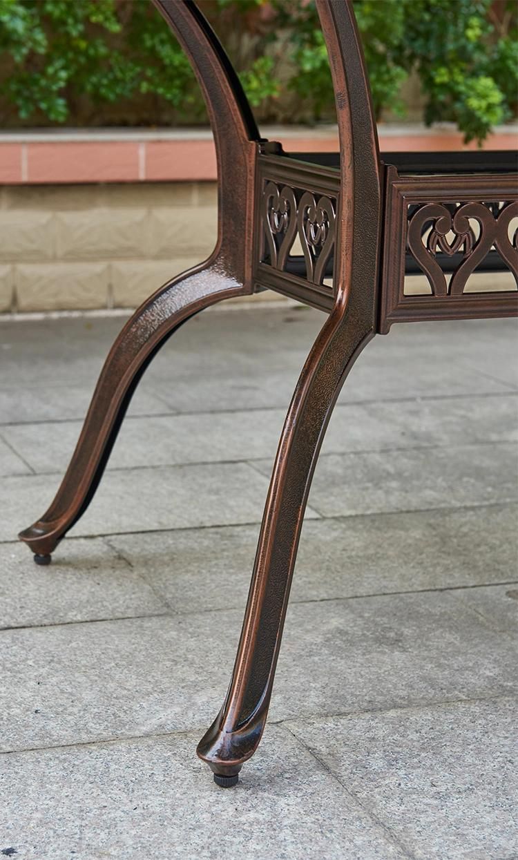 Garden Dining Furniture Patio Aluminum Cast Outdoors for Garden Table