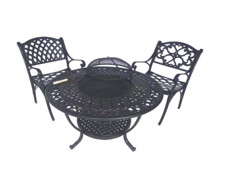 Outdoor Sunbed Lounger Beach Sunbed Chair Cast Aluminum Chaise Lounge