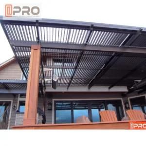Waterproof Gazebo Pergola Aluminum Louver Roof with Side Screen