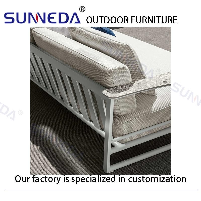 New Design China Style Durable Aluminium Soft Modern Furniture Set