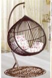 Outdoor Patio Swings Hanging Egg Chair Comfortable Cushion Outdoor Rattan