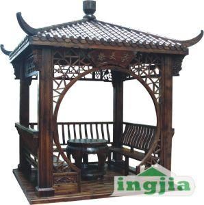 Wooden Canopy Antiqued Patio Garden Leisure Outdoor Gazebo (SC-S083)