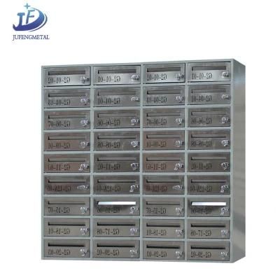 Multiple Post Boxes Apartment Stainless Steel Letter Box Commercial Mailboxes