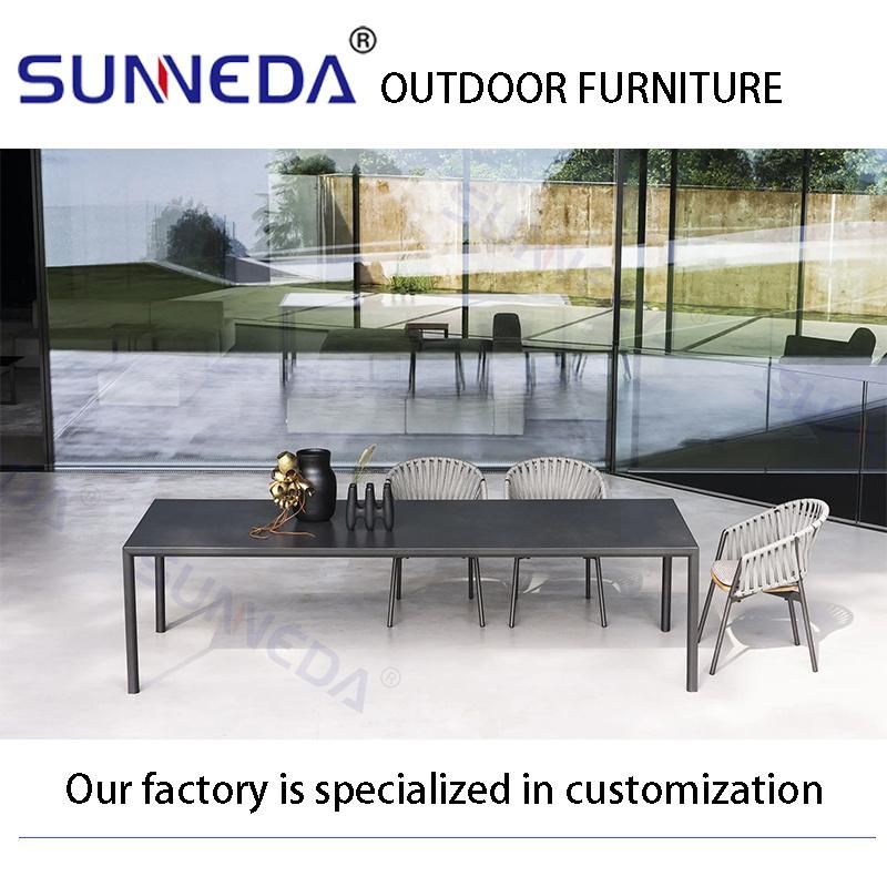 Aluminium Alloy Classic Durable Metal Studio Hotel Garden Furniture Set