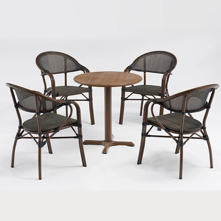 5 PCS Patio Furniture Metal Chairs and Table Sets Garden Outdoor Furniture