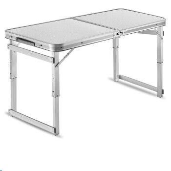 Outdoor Height Adjustable Folding Table Portable Camping Picnic Party Dining Table