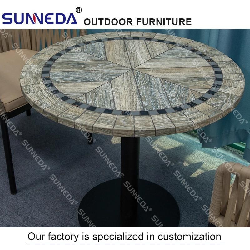 Outdoor Furniture Courtyard Outdoor Leisure Table and Chair Combination Hotel Terrace Garden Villa Rattan Chair Balcony Sofa