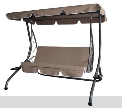Three People Swing Chair with Tea Tray