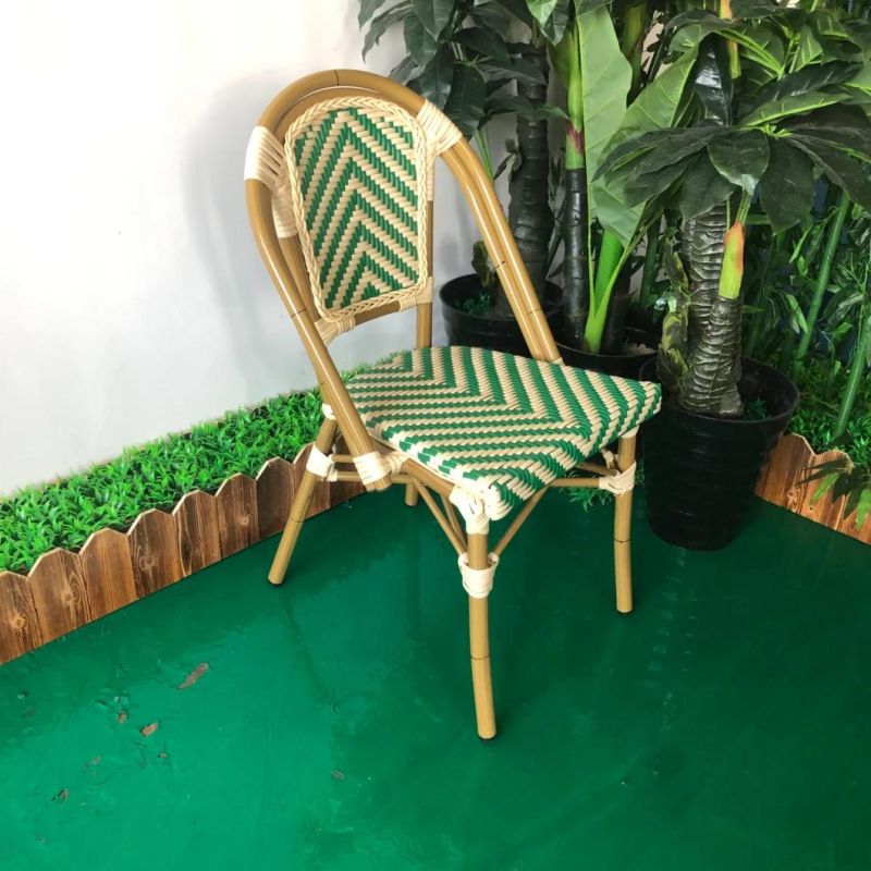 Popular PE Rattan Back Office Restaurant Cofa Shop Chairs
