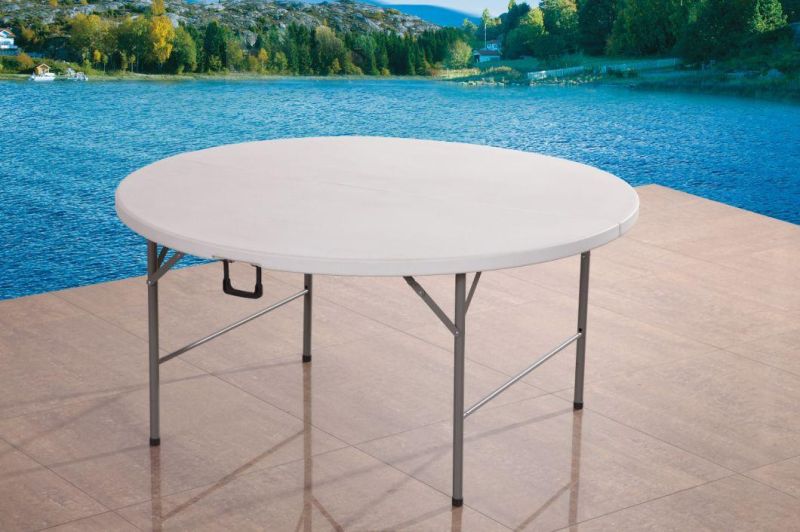 Factory Price, Factory Customized Lightweight Outdoor Furniture, Folding in Half Table Trestle Table