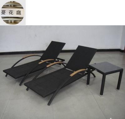 Wholesale Outdoor Patio Garden Swimming Pool Rattan Wicker Sun Lounge Chaise Lounger Sofa Bed Stacking Leisure Sand Beach Chair