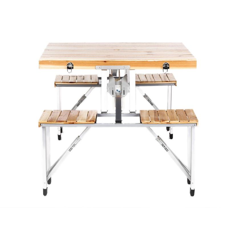 High Quality Foldable Wooden Picnic Table Portable Folding Wood Outdoor