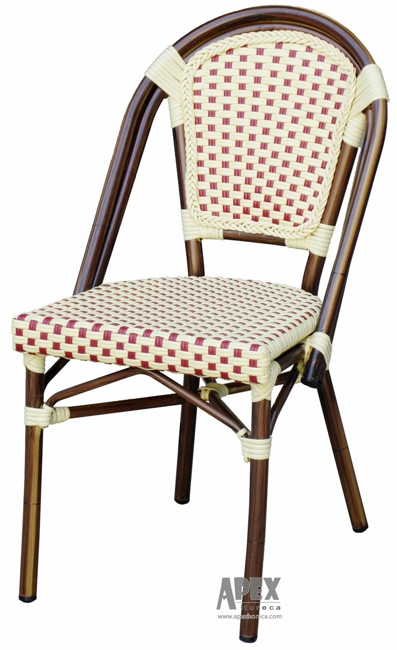 Outdoor Exterior Catering Restaurant Cafe Hotel Garden Bamboo Look Furniture Paris French Chair