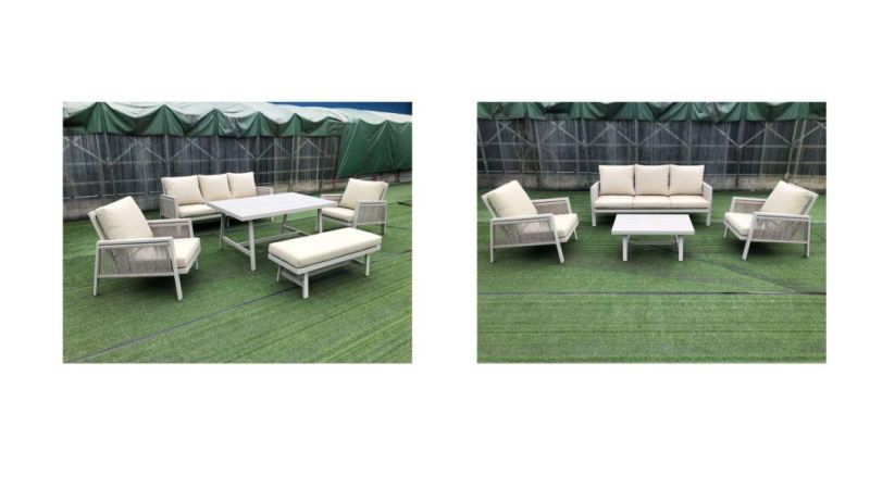 New Aluminium+ Rope Darwin or OEM by Sea Outdoor Sofa Set