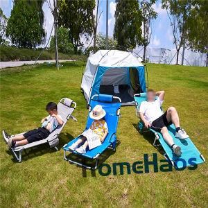 Portable Camping Metal Chair Folding Outdoor Large Beach Chairs