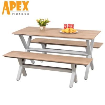 Manufacturer Hot Selling Aluminum Frame Dining Table Chair Furniture Set