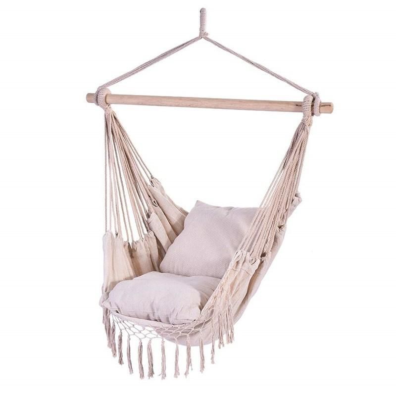 Cotton Rope Knitting Hanging Bohemian Hanging Basket Chair