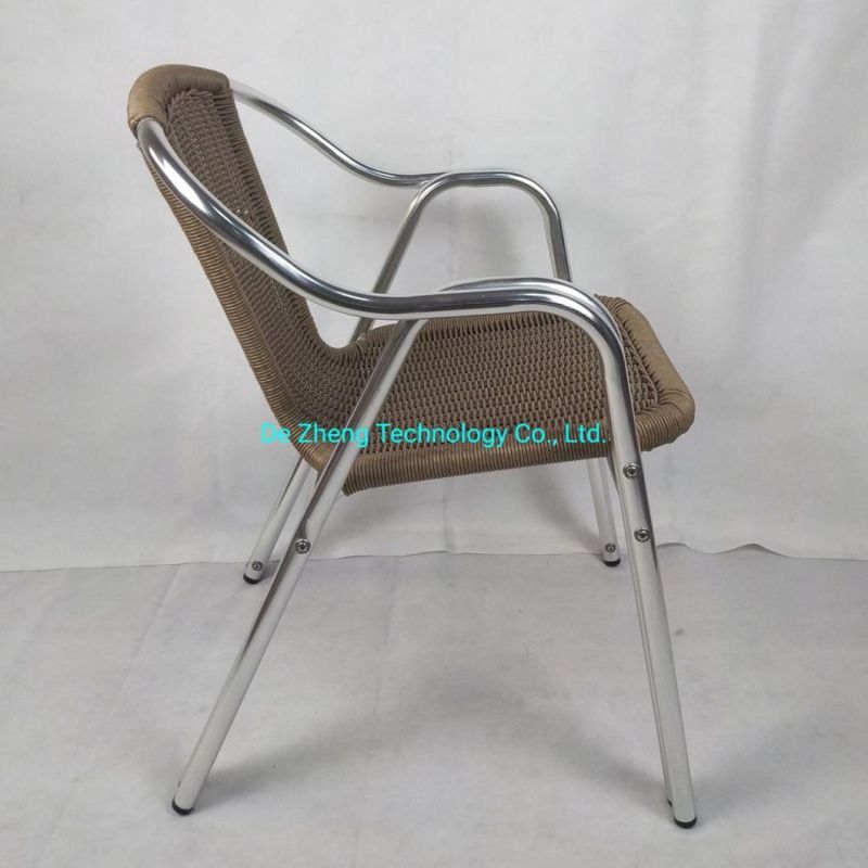 Modern Green Style Outdoor Garden Rattan Desk Furniture Aluminum Terrace Chair