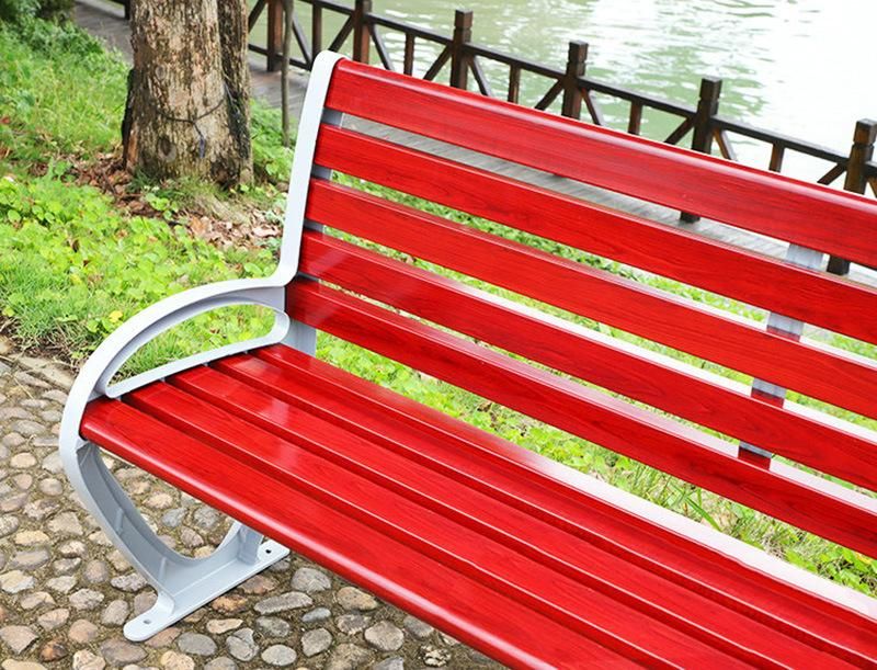 Outdoor Wooden Cast Iron Park Garden Bench