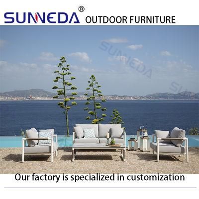Stylish Aluminum Garden Sofa Furnitures Wholesale Luxury Outdoor Modern Leisure