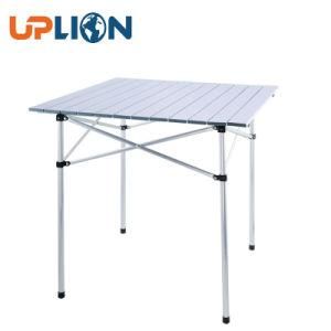 Outdoor Lightweight Folding Table Square Portable Aluminum Camping Table with Carry Bag
