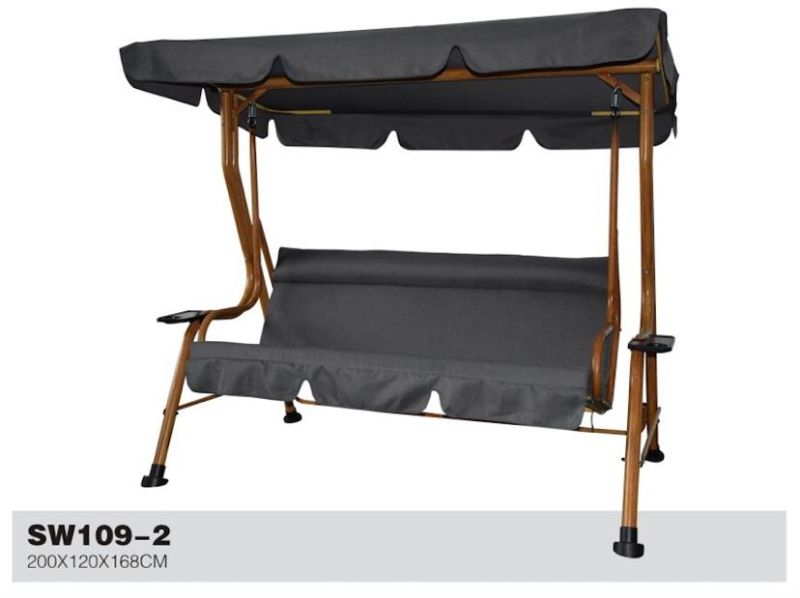 Luxury Three People Polyester Swing Chair