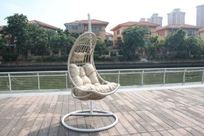 Indoor Swing Chair Manufacturer with Stand Outdoor Hanging Egg Shape Chair