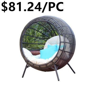Double Rattan Made in China Dining Furniture Hanging Egg Swing Chair