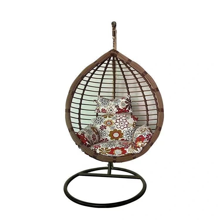 New Modern Design Macrame Rattan Basket Cradle Hammock Swing Chair