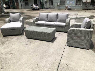 Foshan Combination Darwin or OEM Sectional Couch Wicker Rattan Patio Furniture