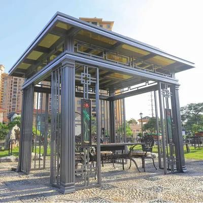 OEM or ODM New Darwin Carton Package Outdoor Gazebo Metal Pergola