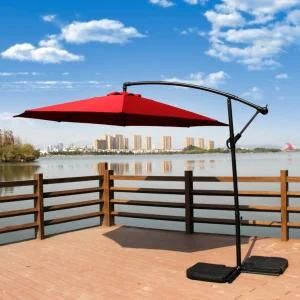 Big Folding Outdoor Steel Banana Parasol Sun Table Cantilever Parasol