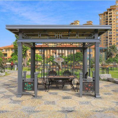 Quad Aluminum Darwin or OEM Carton Package Pergola Canopy Backyard Gazebo