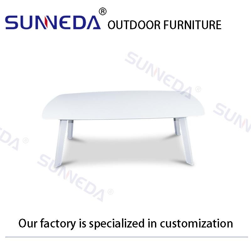 Wide Deluxe Simple Classical White Living Room Sofa Set