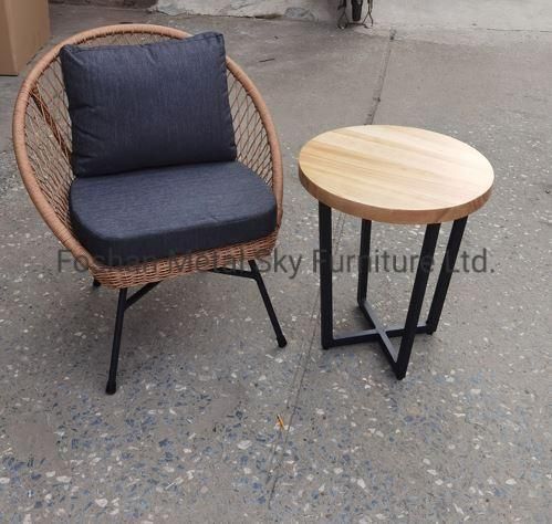 Outdoor Hotel Restaurant Patio Garden Aluminum Rattan Wicker Chair Sofa