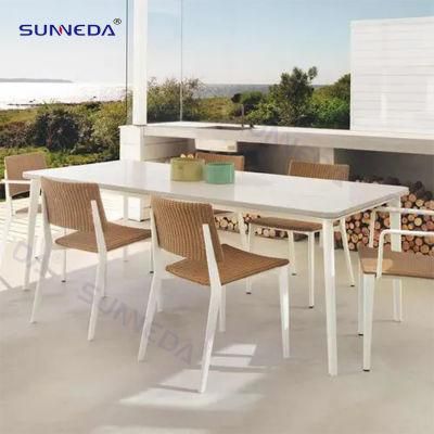 Marble Table Hotel Restaurant Courtyard Outdoor Chair Garden Furniture