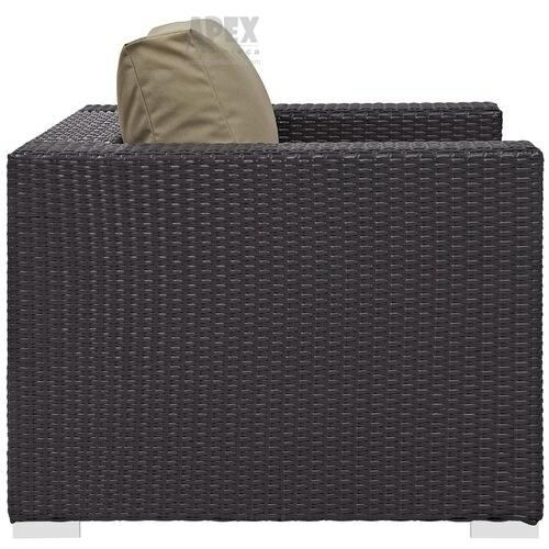 Outdoor Garden Wicker Rattan Seating Group with Cushions