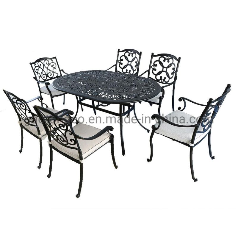 Outdoor 48′′ Dining Round Table Cast Aluminum Garden Coffee Table