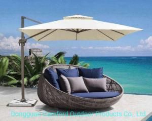Outdoor Furniture Aluminum Parasol / Wooden / Canvas